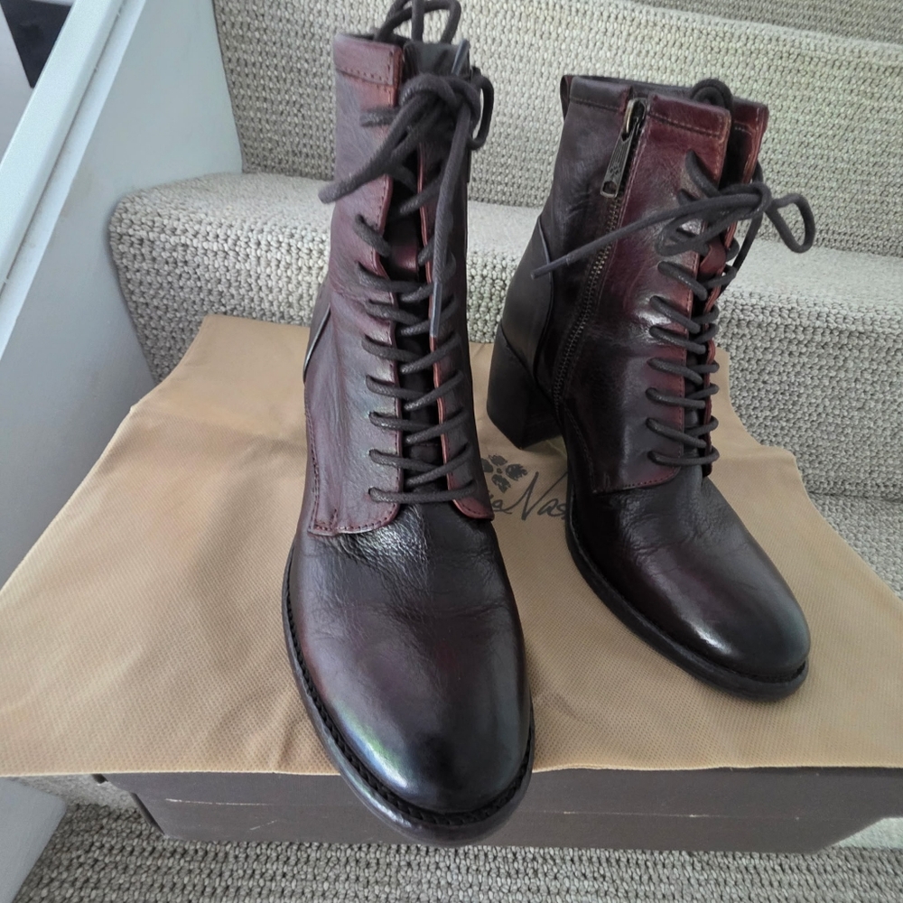 Patricia Nash Brown Lace Up Boots - Picture 8 of 16